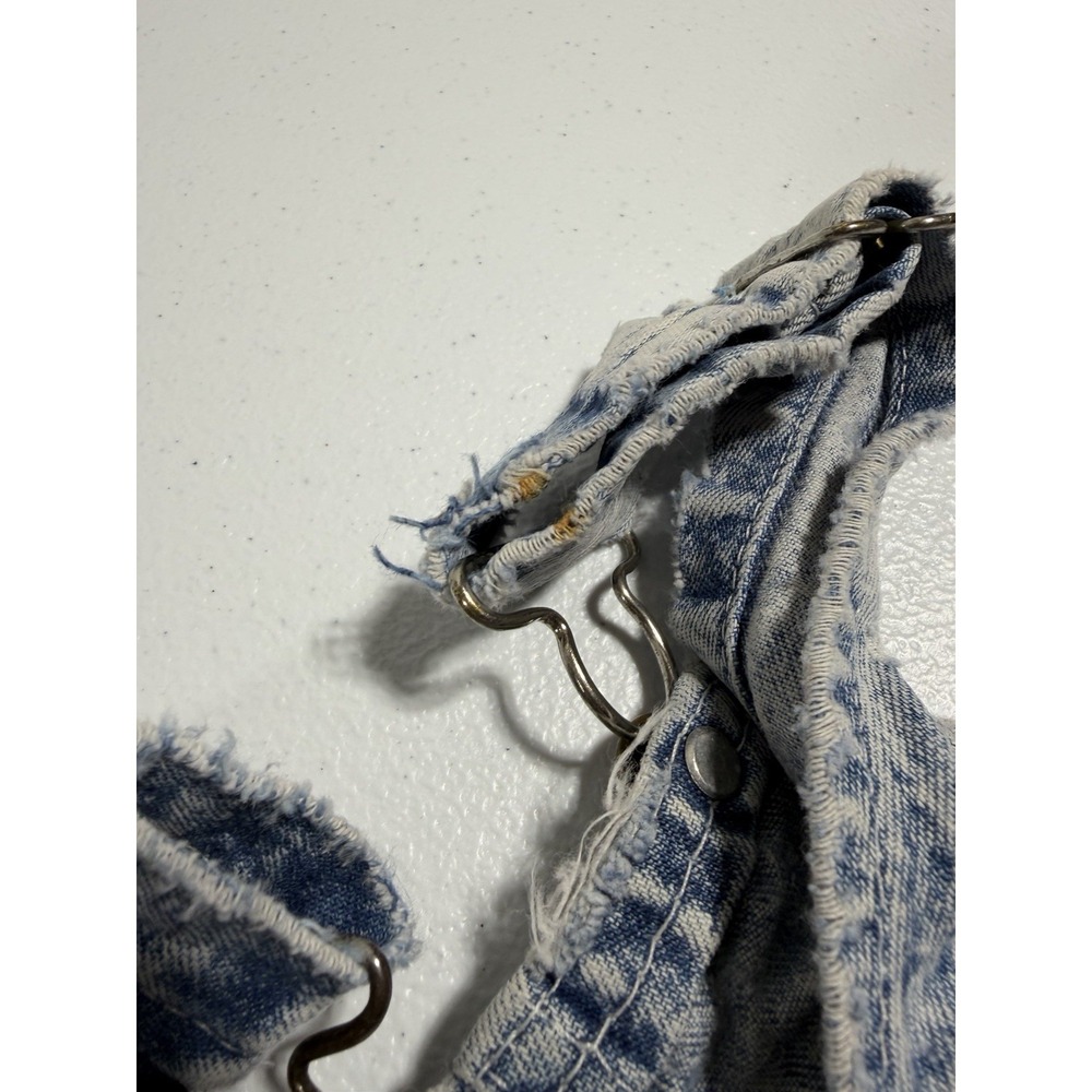 Vintage Oshkosh Acid Wash Denim Overalls Baby USA Made 2T - Picture 10 of 13
